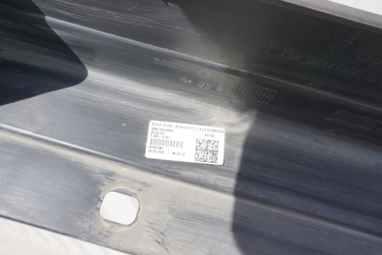 2020 - 2025 Mercedes GLB250 EQB300 Left Side Skirt Rocker Molding Panel OEM