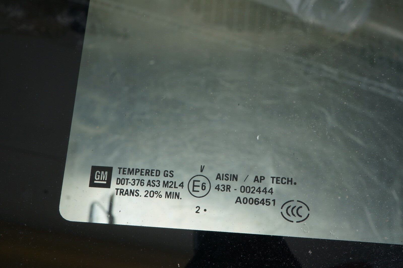 2016 - 2019 CHEVROLET CHEVY COLORADO SUN ROOF GLASS MOOM ROOF
