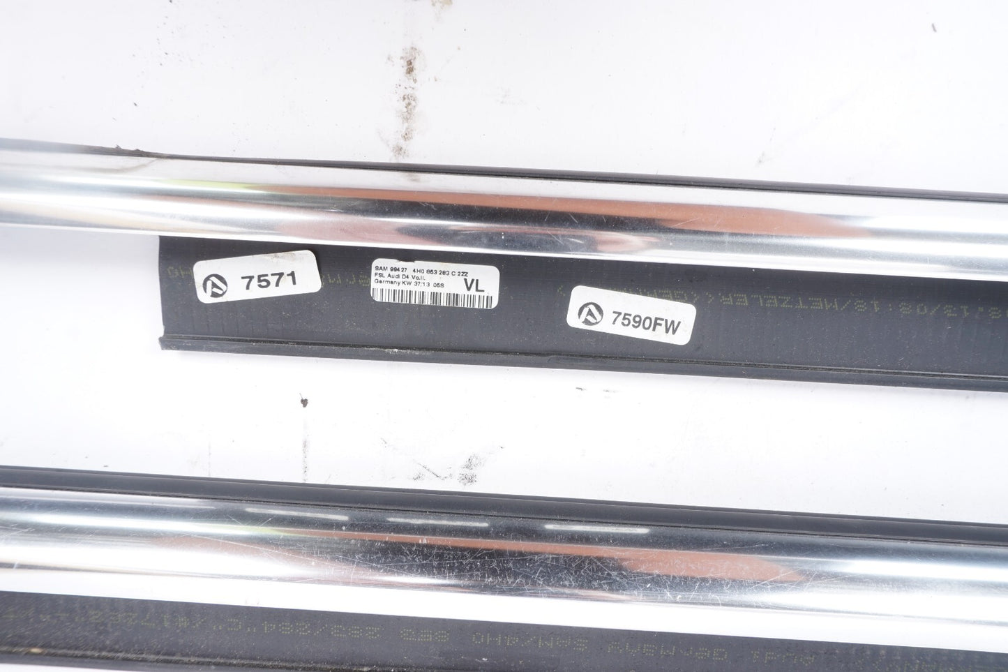 2011 - 2017 Audi A8L LONG Door Window Belt Chrome Molding SET Of 4 OEM