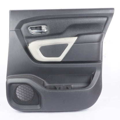 2019 - 2021 NISSAN TITAN REAR RIGHT SIDE DOOR TRIM COVER PANEL BLACK OEM