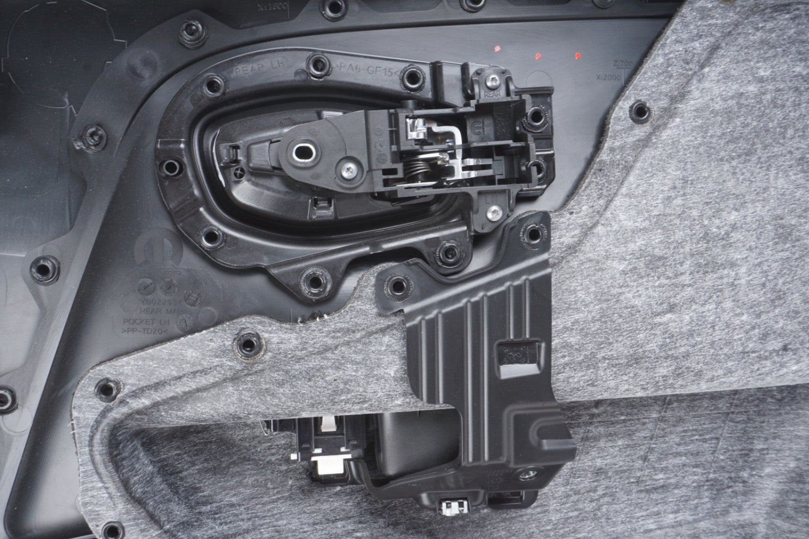 2015 - 2022 Jeep Renegade Rear Left Interior Door Trim Panel Black OEM
