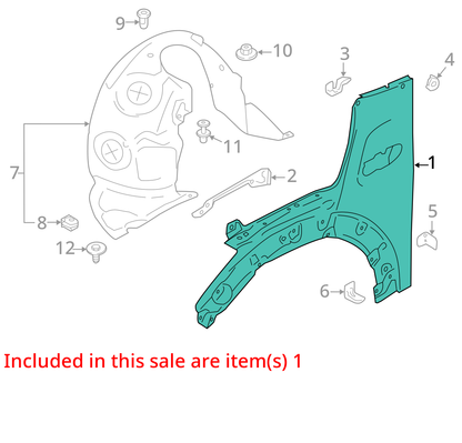2014 - 2019 MINI COOPER F56 S LEFT FENDER OEM