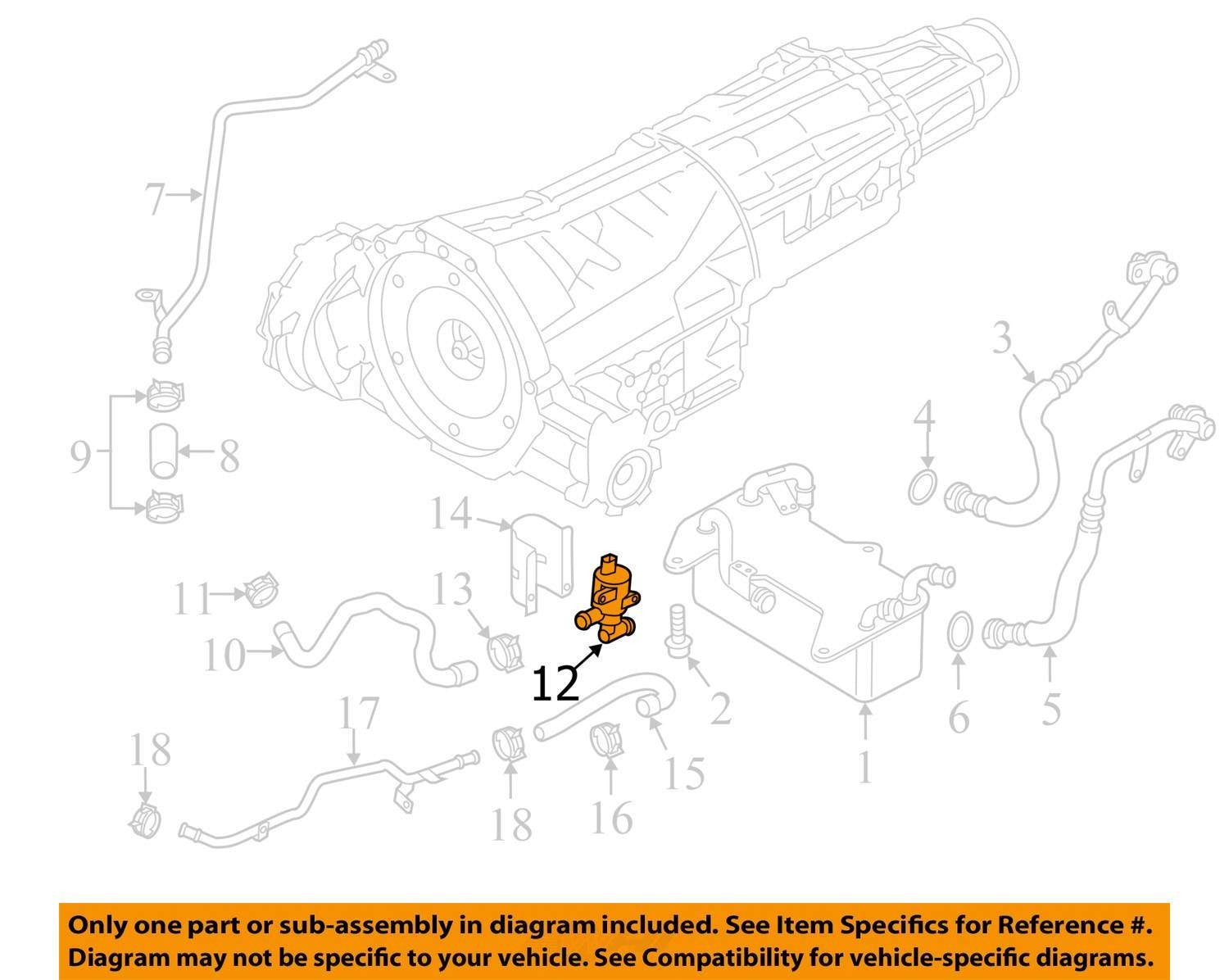 2011 - 2018 Audi A8 D4 4.2L Heater Control Valve Hvac Solenoid 4H0121671b Oem
