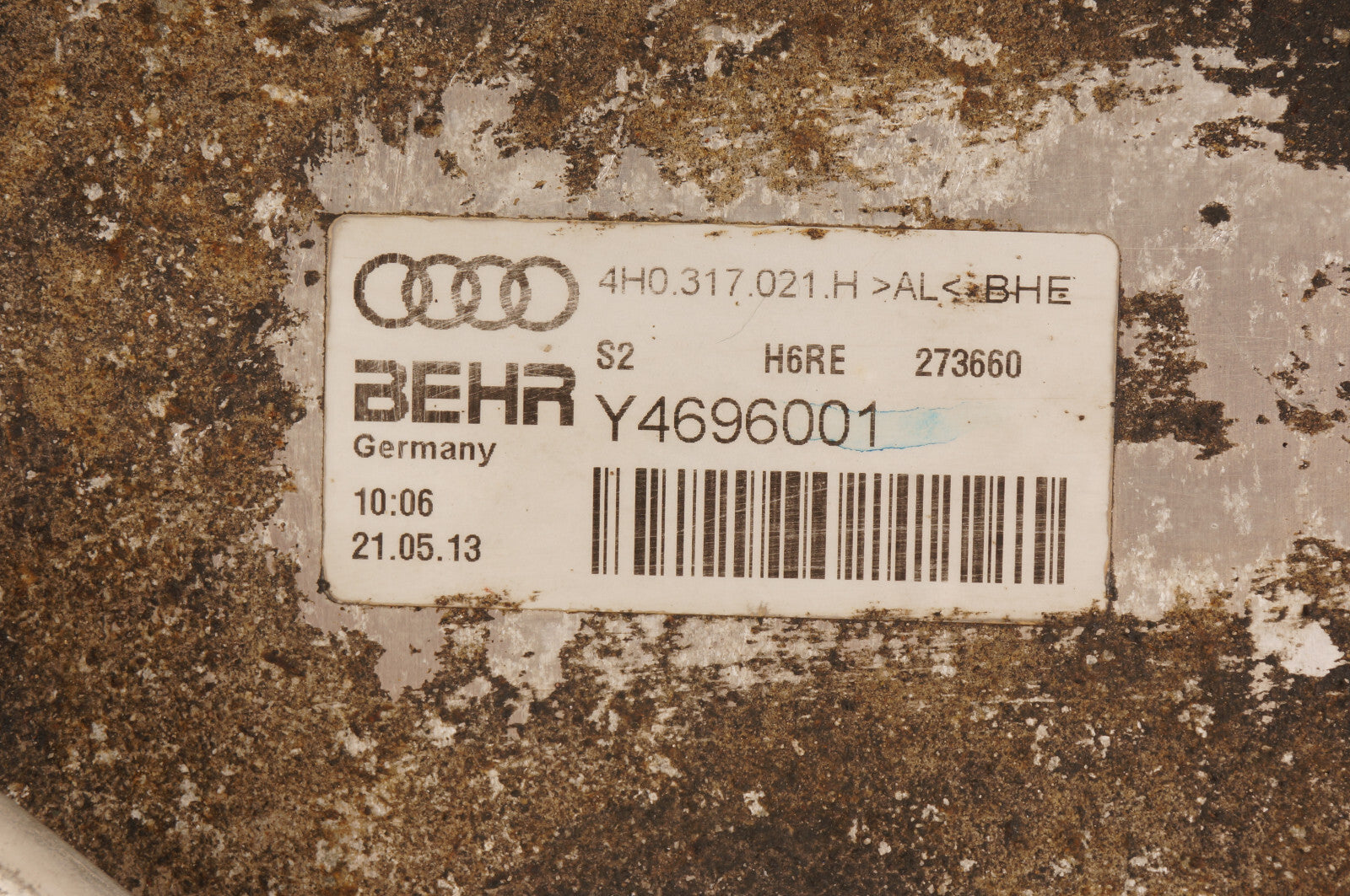 12-14 AUDI C7 A7 A6 S6 A/T AUTOMATIC TRANSMISSION OIL COOLER 4H0317021H OEM