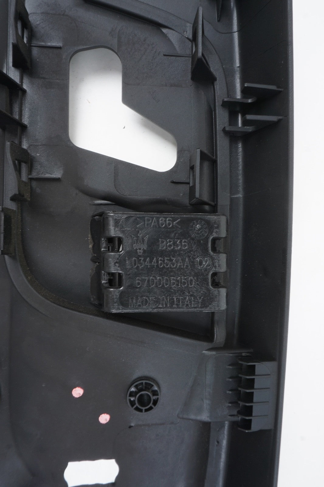 2014 - 2020 Maserati Ghibli Front Ride Side Switch Outer Cover Trim OEM