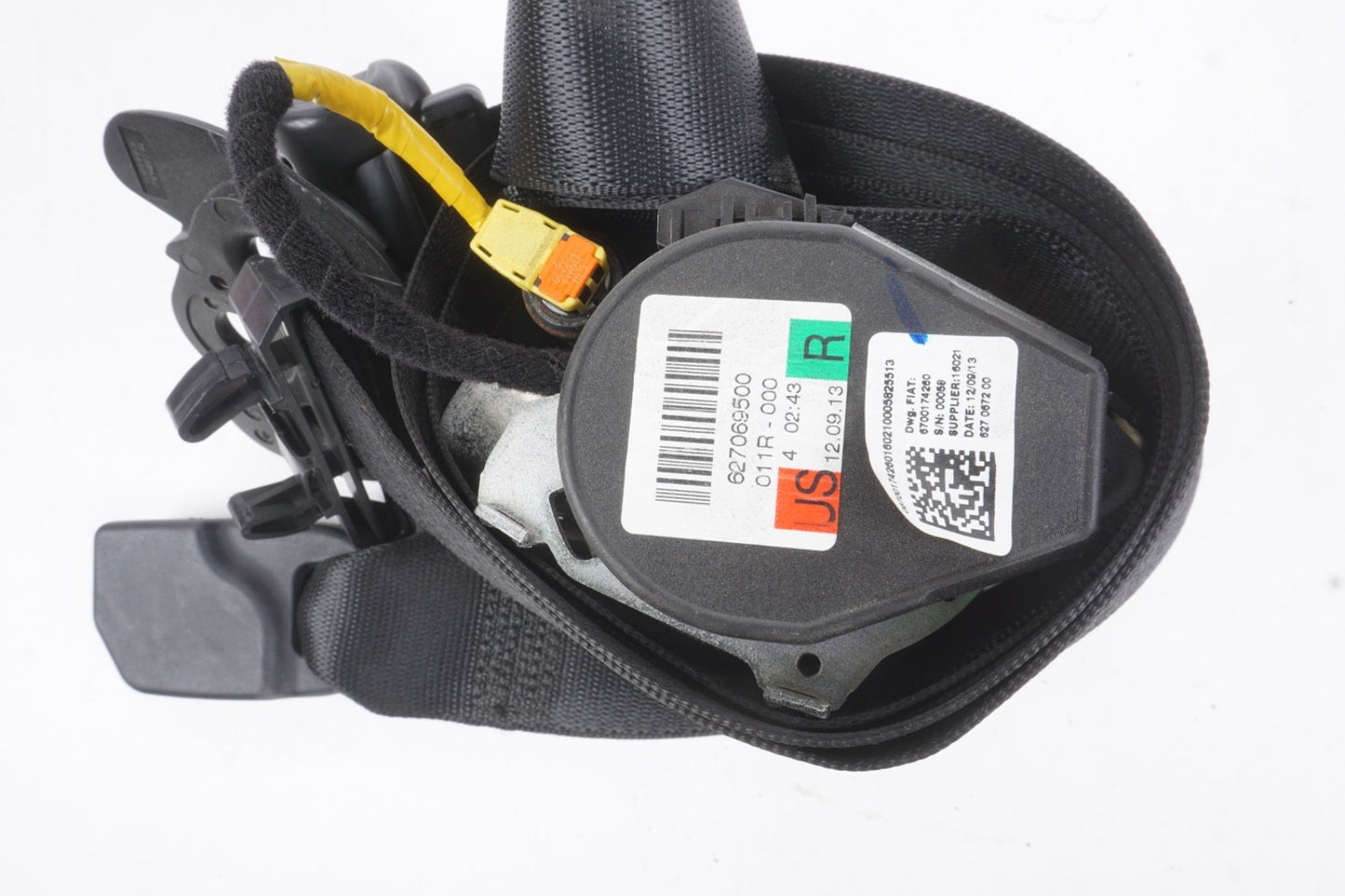 2014-2020 Maserati Ghibli Right Front Passenger Seat Belt & Retractor 627069500
