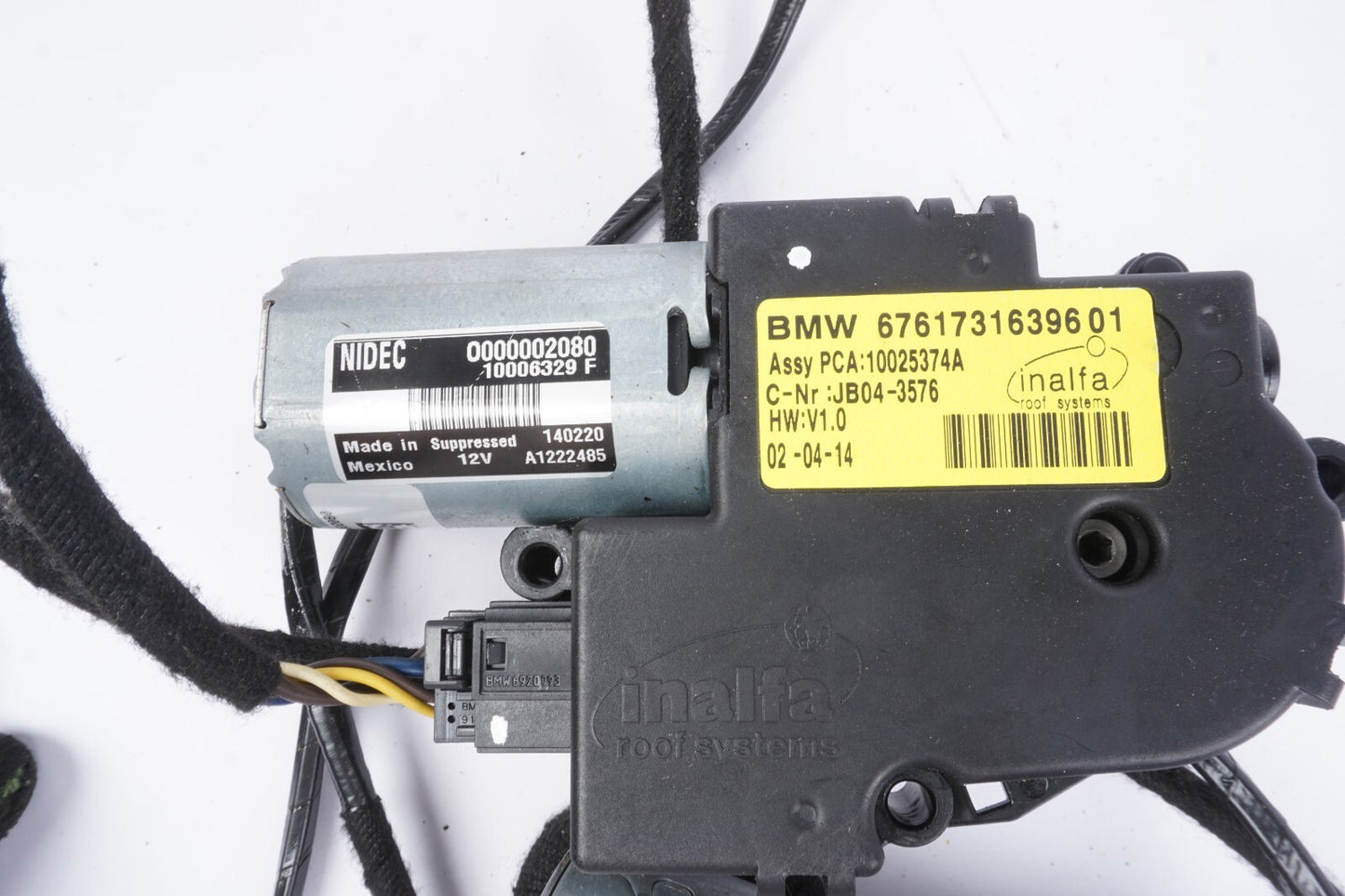 2011 - 2017 BMW F25 X3 XDrive35 Inalfa Sunroof Sun Roof Motor Front OEM