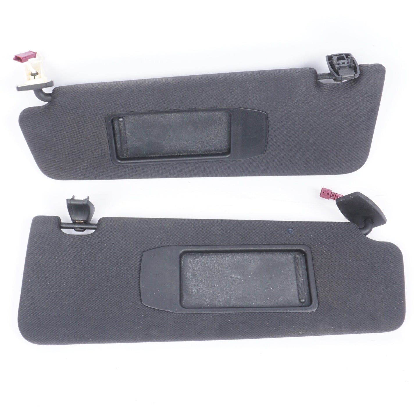 2009 - 2015 BMW 750LI  FRONT RIGHT & LEFT SUN VISOR SHADE SET GRAY CLOTH
