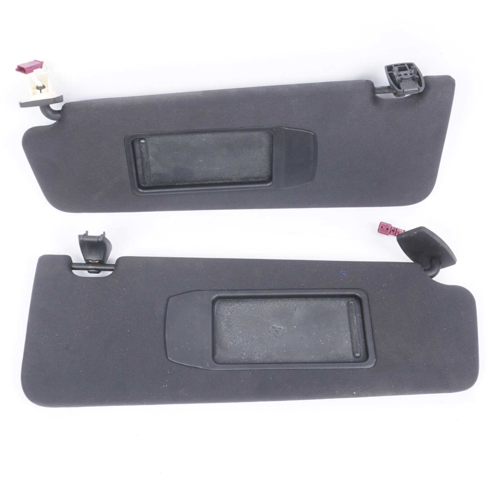 2009 - 2015 BMW 750LI  FRONT RIGHT & LEFT SUN VISOR SHADE SET GRAY CLOTH