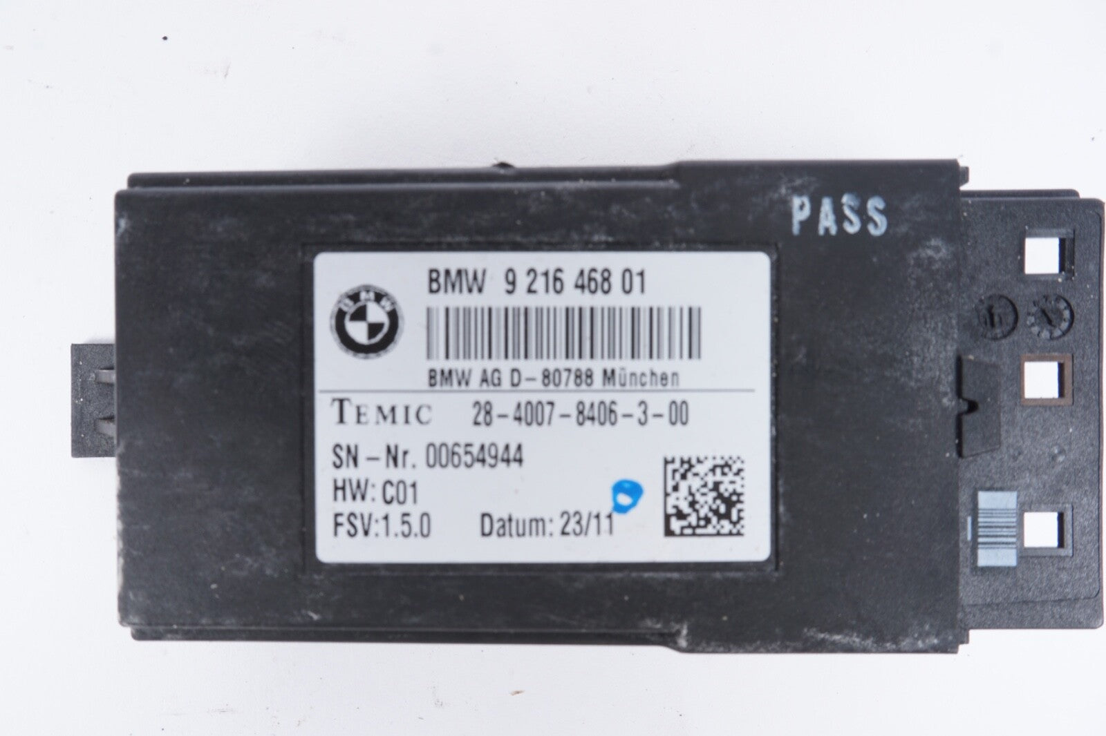 2009 - 2018 BMW 740i 750i 760i FRONT OR REAR SEAT CONTROL MODULE 9216468 OEM