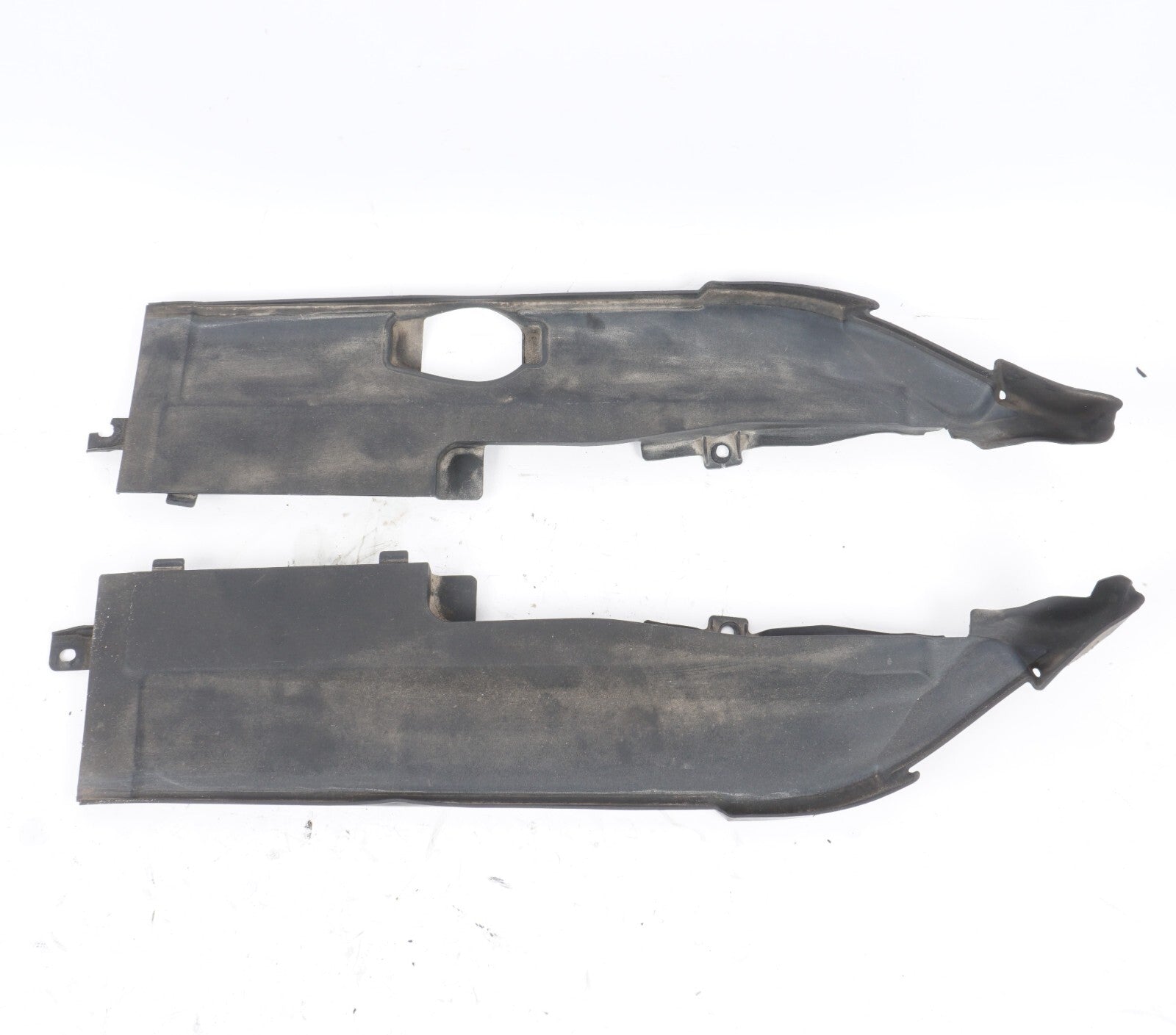 12-17 AUDI A8L A8 FRONT COWL PANEL RAIN TRAY COVER PANEL LEFT & RIGHT OEM