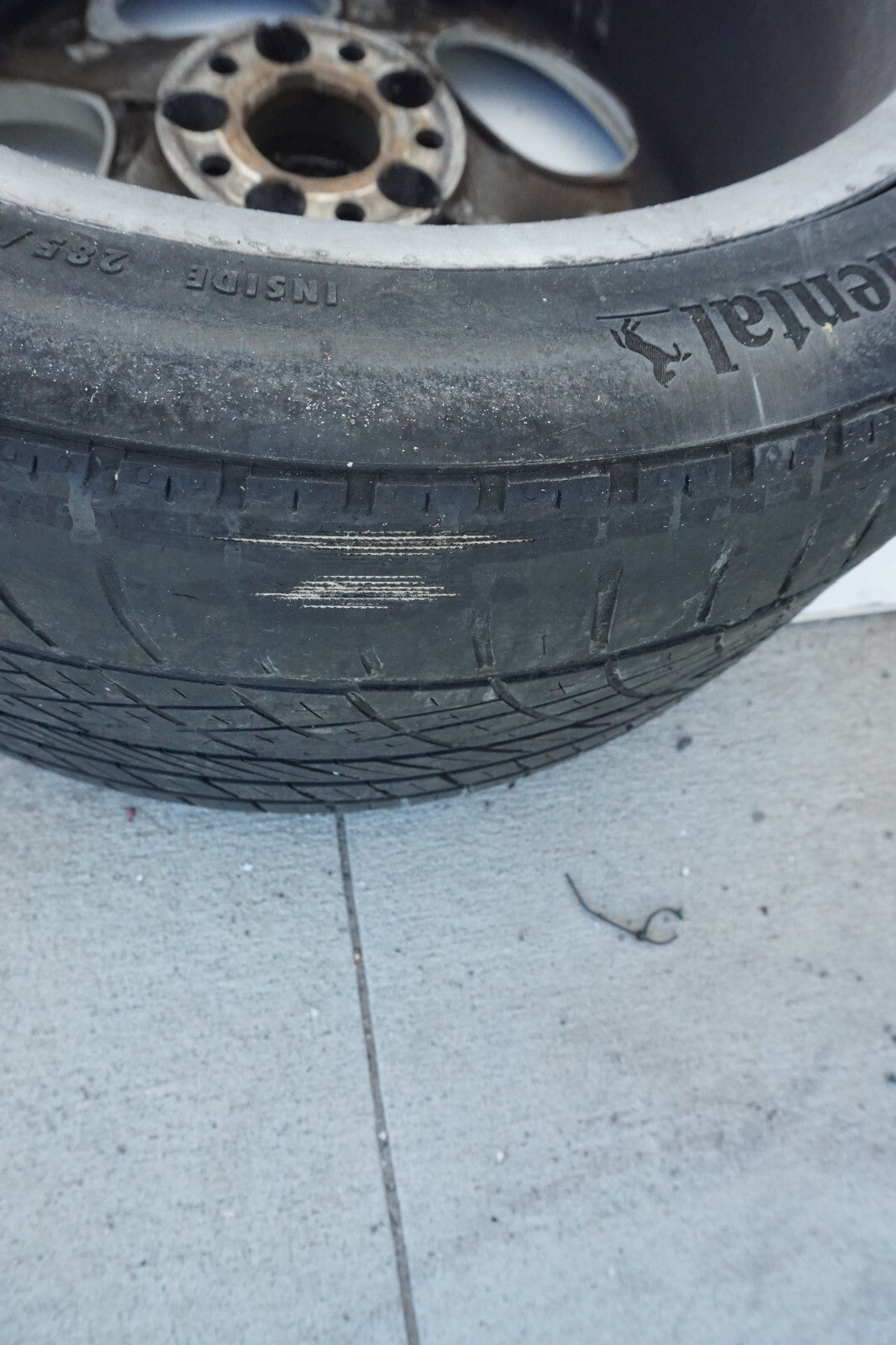 03 - 12 Mercedes R230 SL500 ALLOY WHEEL RIM 8.5Jx18 *TWO WHEEL ARE CRACKED* OEM