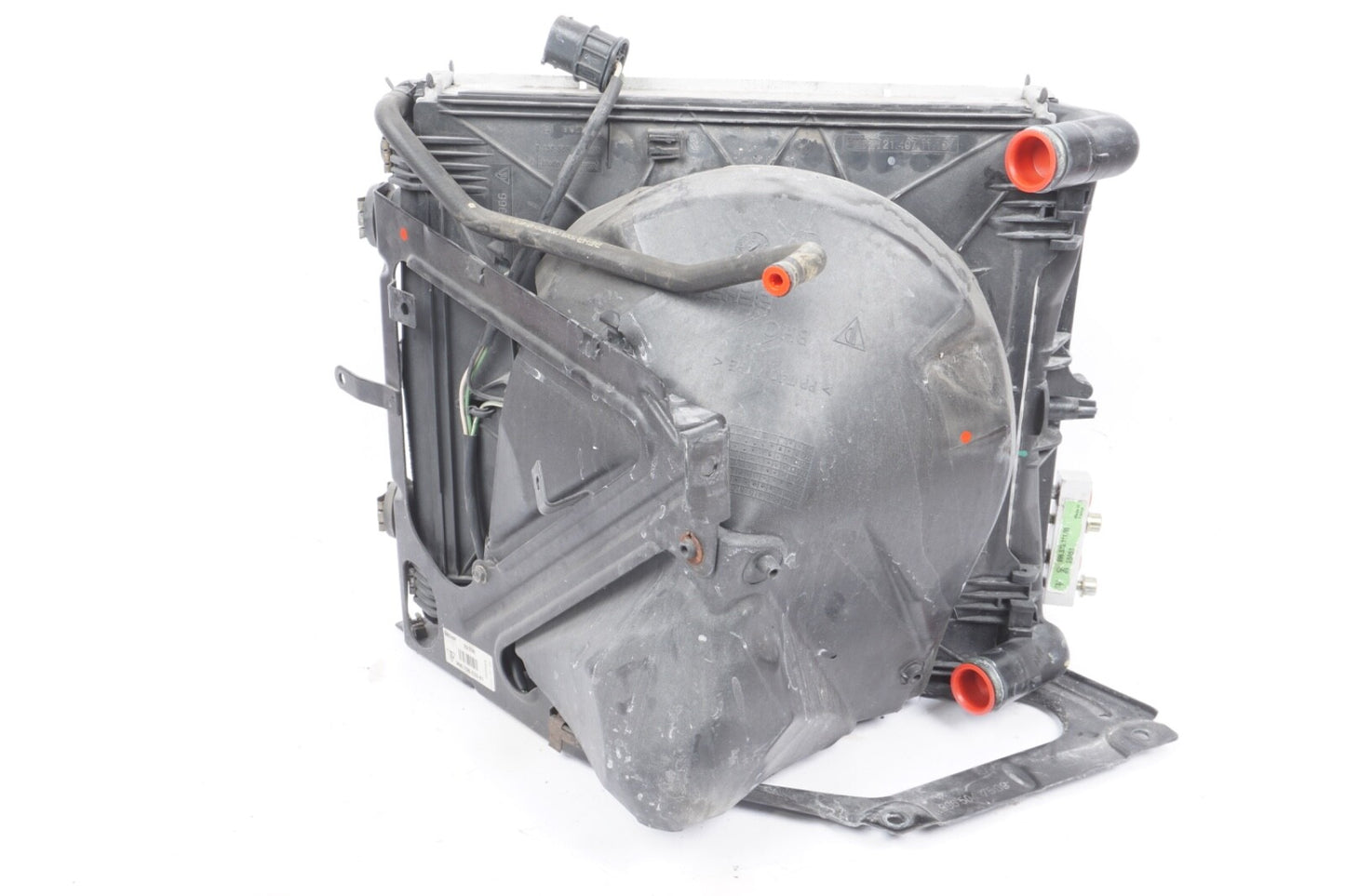 2000 2004 Porsche Boxster OEM Driver Left Radiator with Cooling Fan Bracket