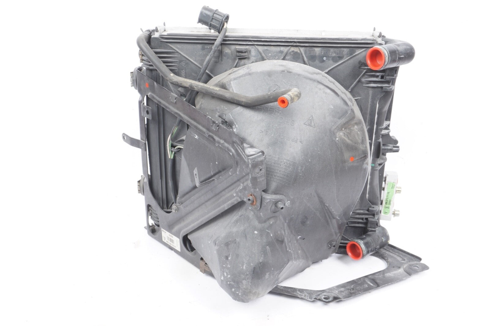 2000 2004 Porsche Boxster OEM Driver Left Radiator with Cooling Fan Bracket