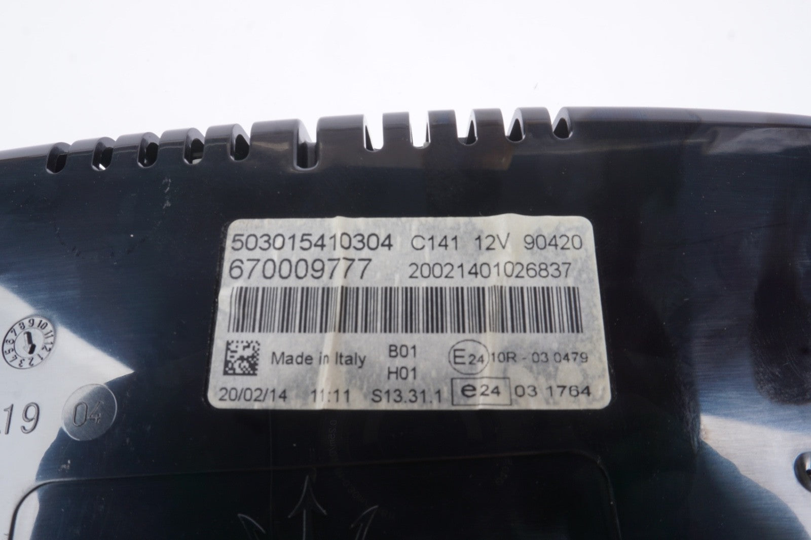 2014 - 2017 MASERATI GHIBLI S SPEEDOMETER INSTRUMENT CLUSTER OEM 670009777