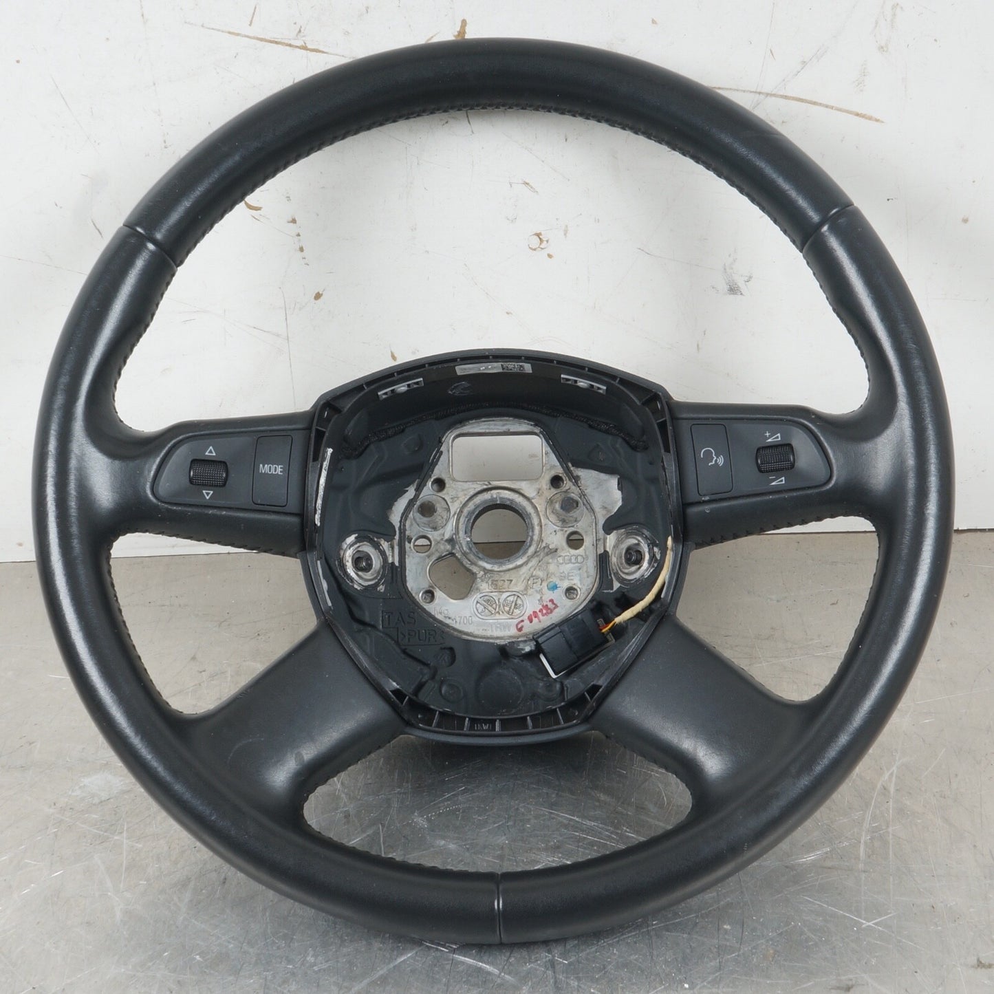 2005-2008 AUDI A6 STEERING Wheel W Controls Gray Leather 4F0419091DB