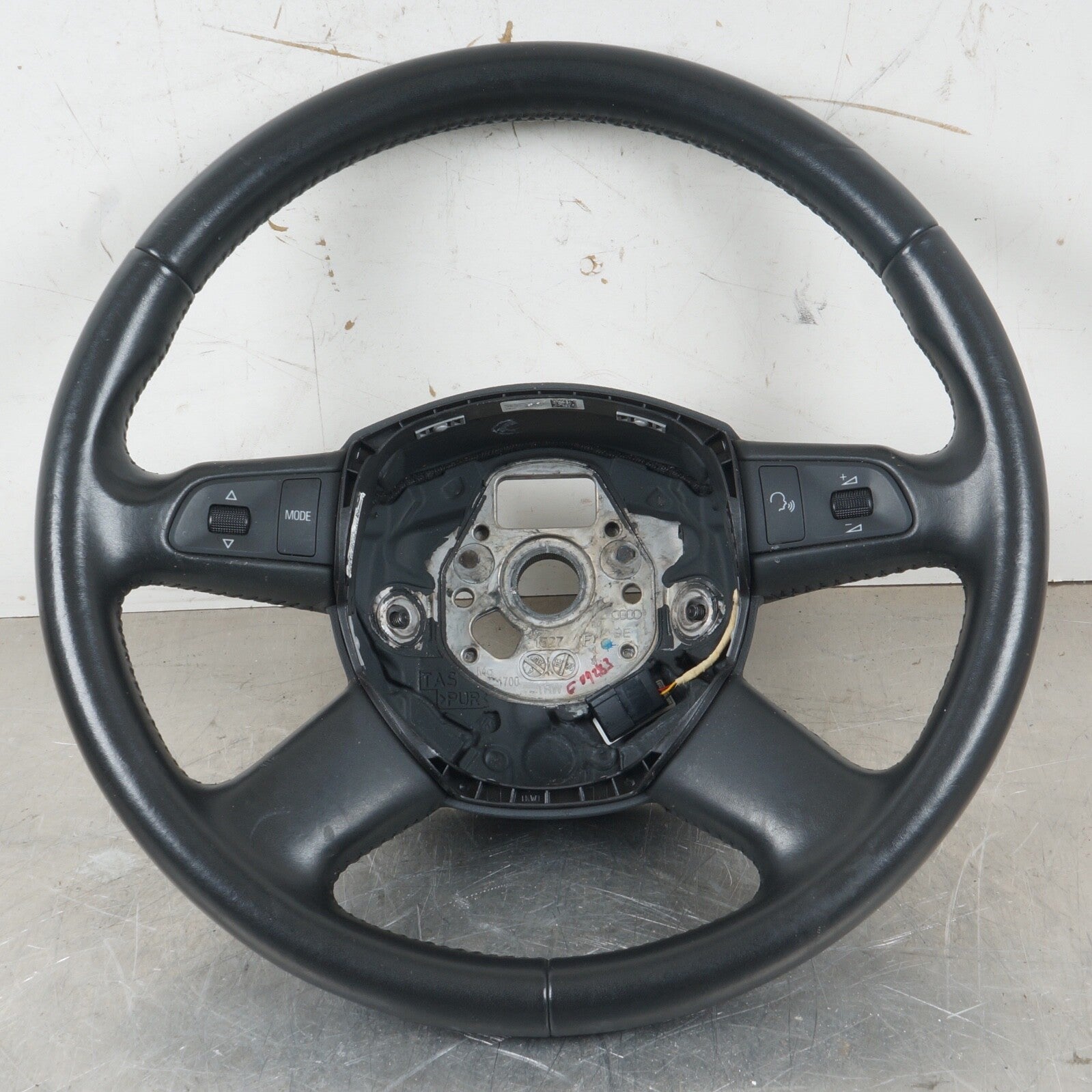 2005-2008 AUDI A6 STEERING Wheel W Controls Gray Leather 4F0419091DB