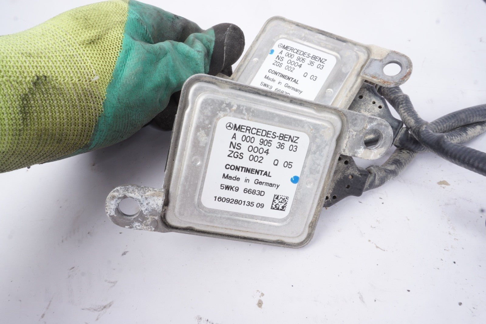 07-15 Mercedes W164 ML350 E350 Diesel NOX Oxygen Sensor Module 0009053603 SET