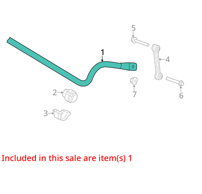 2011-2017 AUDI A8L A8 QUATTRO FRONT STABILIZER SWAY BAR 4H0411309 OEM
