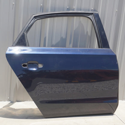 11-18 Audi A8 Long Rear Right Passenger Side Door Shell Cover Panel Blue