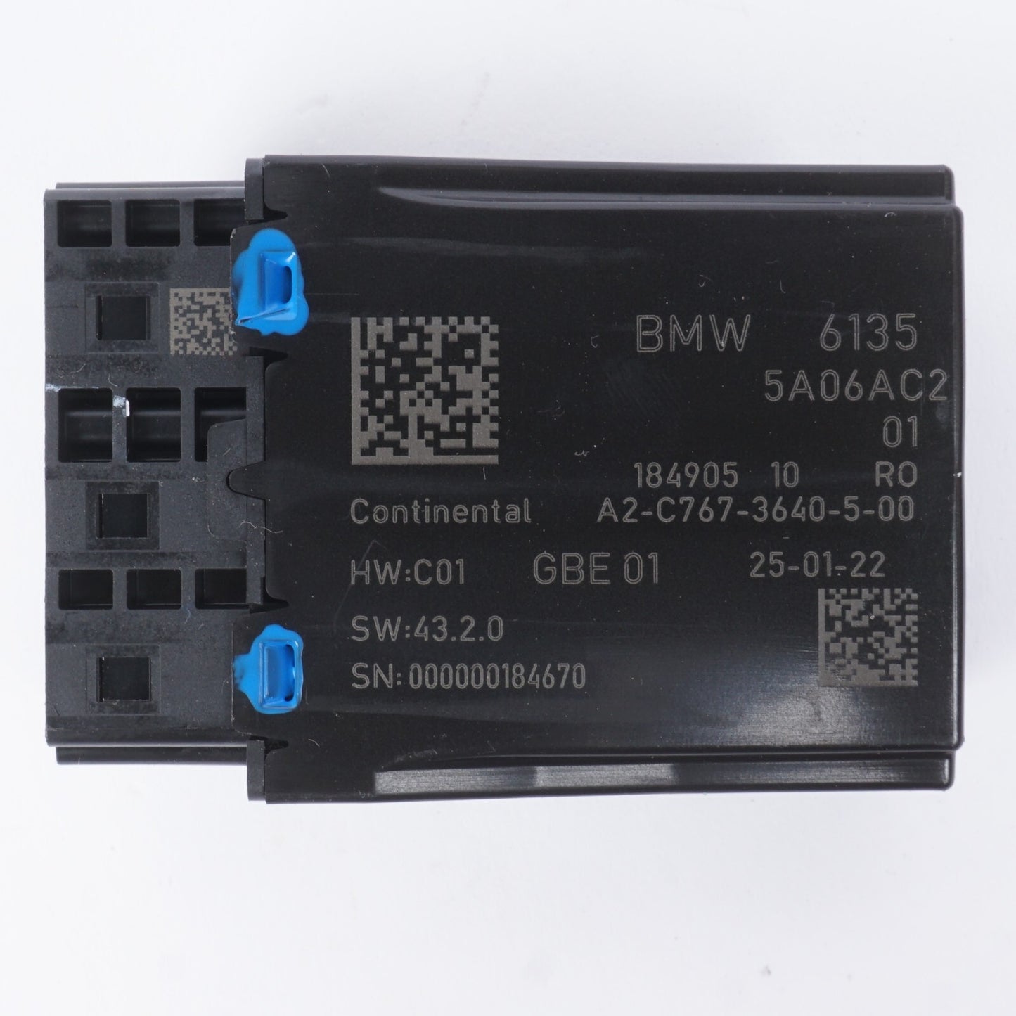 2021 - 2024 BMW 430I G22 Seat Belt Extender Control Module Unit 61355A06AC2  OEM
