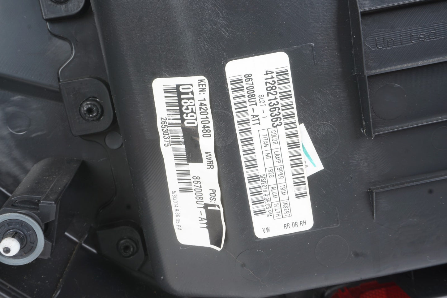 2012-2019 Volkswagen Passat Rear Right Passenger Side Door Panel Trim OEM