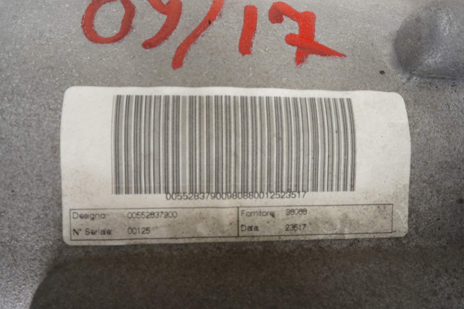 2017 - 2019 ALFA ROMEO GIULIA 2.0L TRANSMISSION TRANSFER CASE 00552837900 OEM