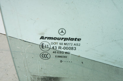 08-14 Mercedes C300 C350 W204 Rear Right Passenger Side Door Window Glass Oem