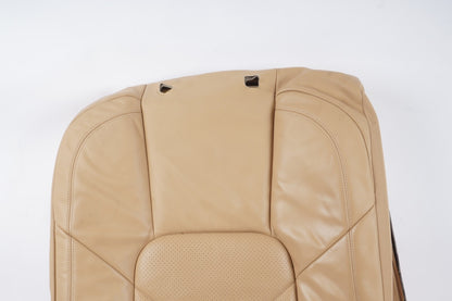 2011-2013 PORSCHE CAYENNE 958 REAR SEAT RIGHT SIDE UPPER LEATHER CUSHION BEIGE