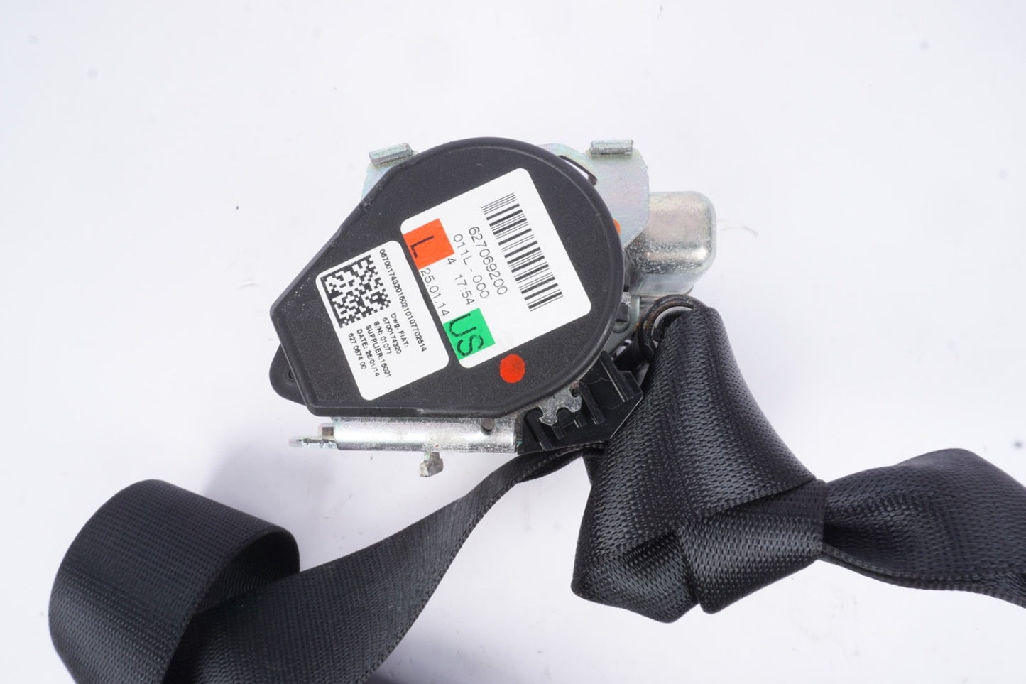 14-22 Maserati Ghibli M157 Front Left Driver Side Seat Belt Retractor Black OEM