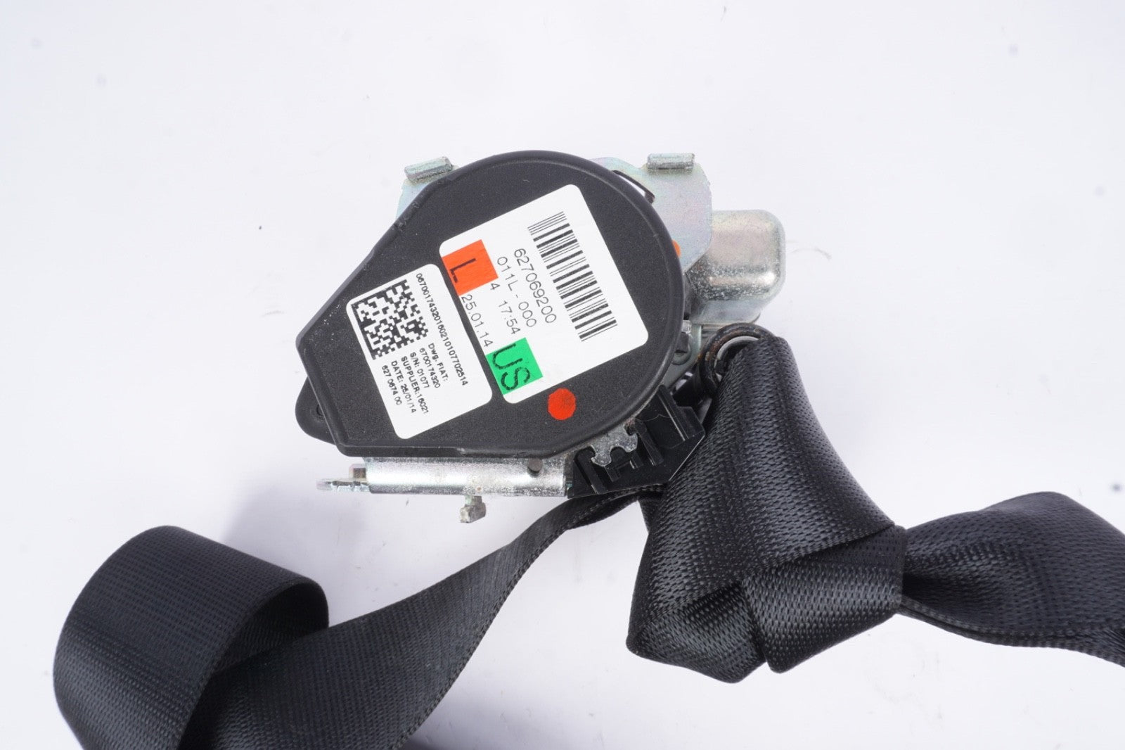 14-22 Maserati Ghibli M157 Front Left Driver Side Seat Belt Retractor Black OEM
