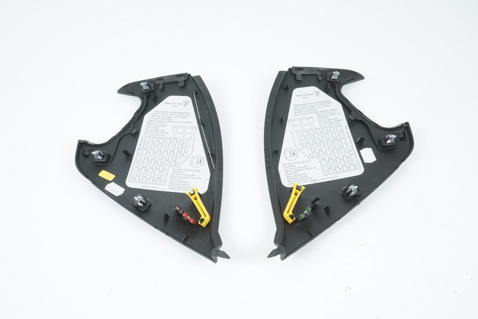 10 - 16 PORSCHE PANAMERA DASH END CAP COVER TRIM LEFT & RIGHT OEM