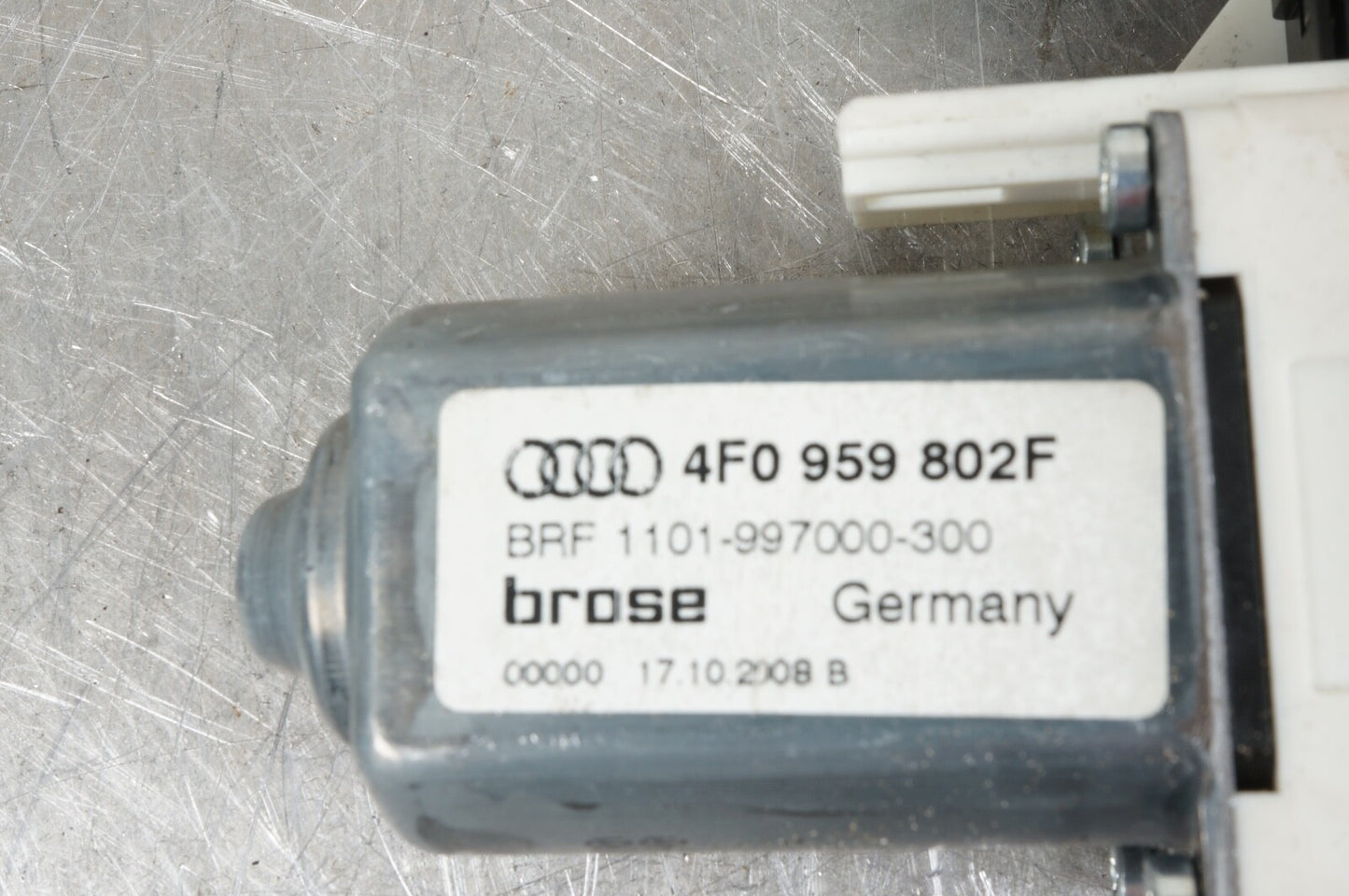 06-09 Audi A6 Quattro Front Right Side Power Door Window Motor 4F0959802D OEM