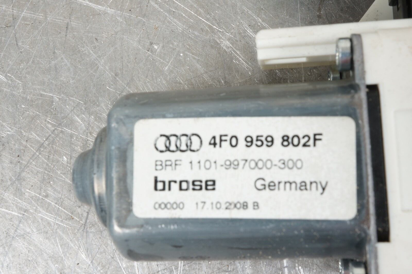 06-09 Audi A6 Quattro Front Right Side Power Door Window Motor 4F0959802D OEM