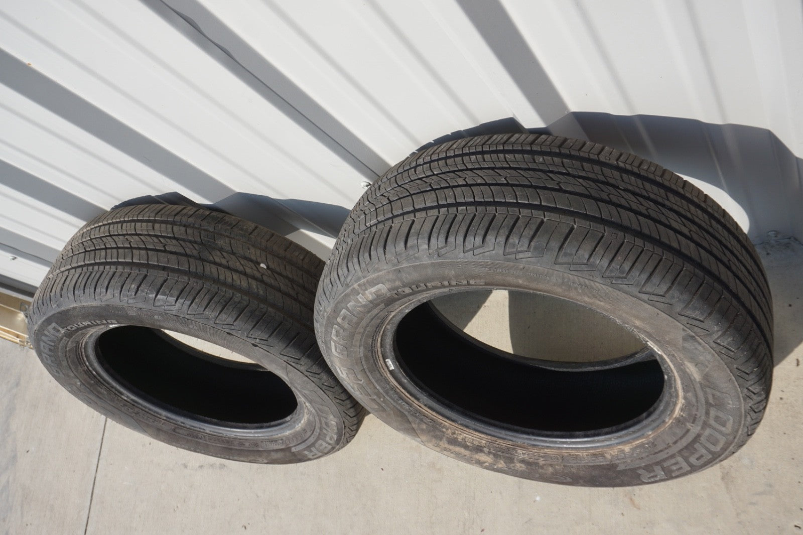 2x Used 225/50 R18 Cooper CS5 Grand Touring Tires 9.5mm Tread 225/60/16