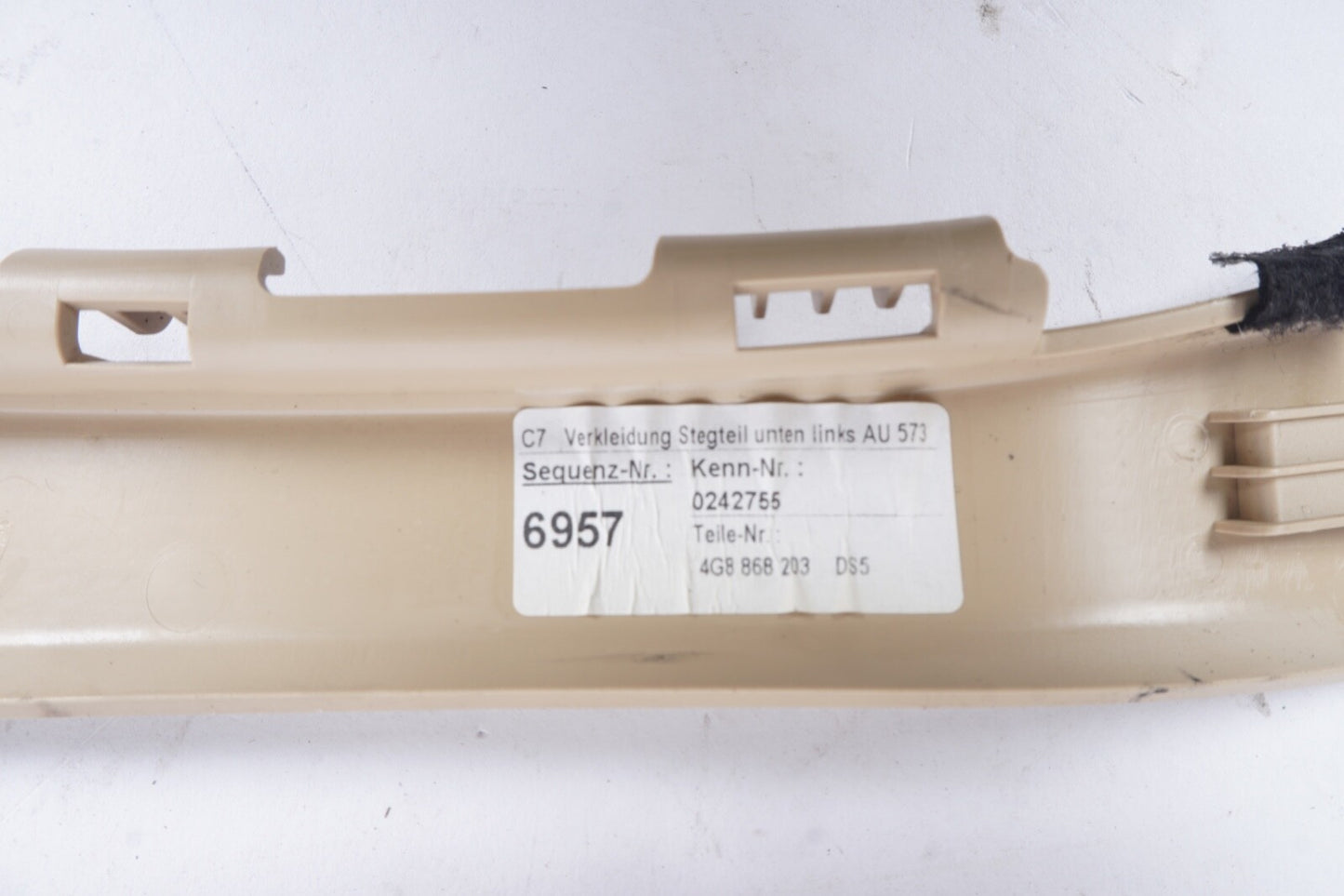 2012-2017 AUDI A7 FRONT LEFT RIGHT SIDE A PILLAR MIDDLE COVER TRIM PANEL OEM