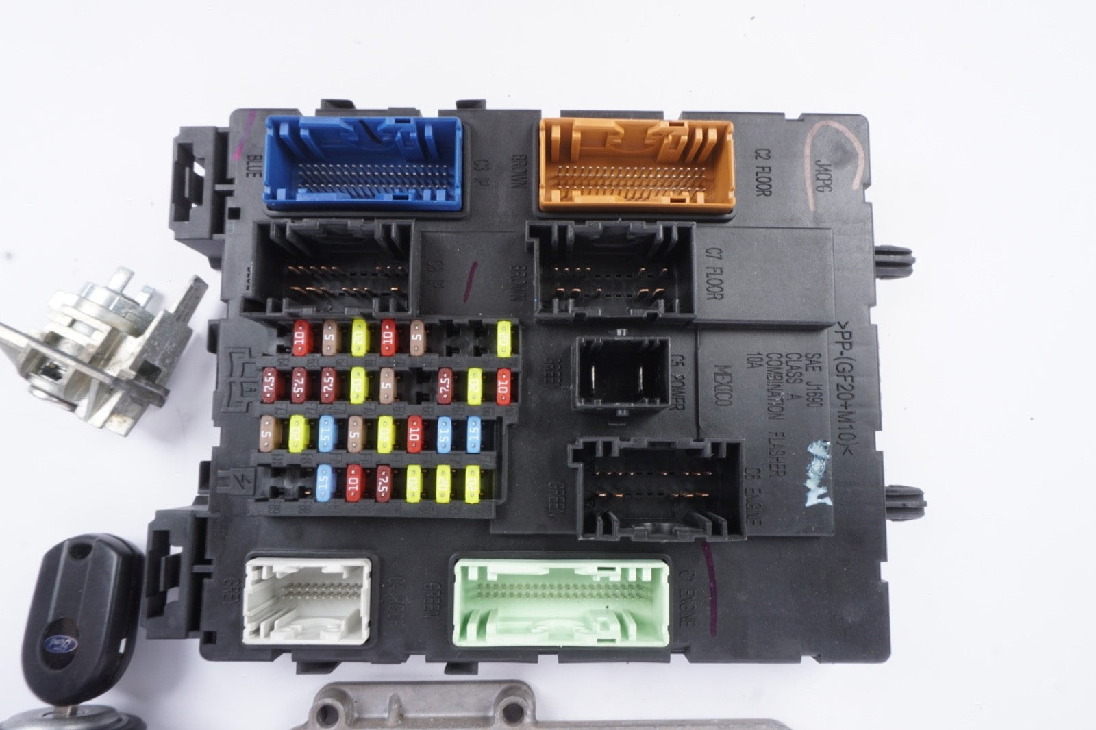2016 - 2018 Ford Focus 1.0l Enc Engine Computer Bcm Body Control Ignition Lock
