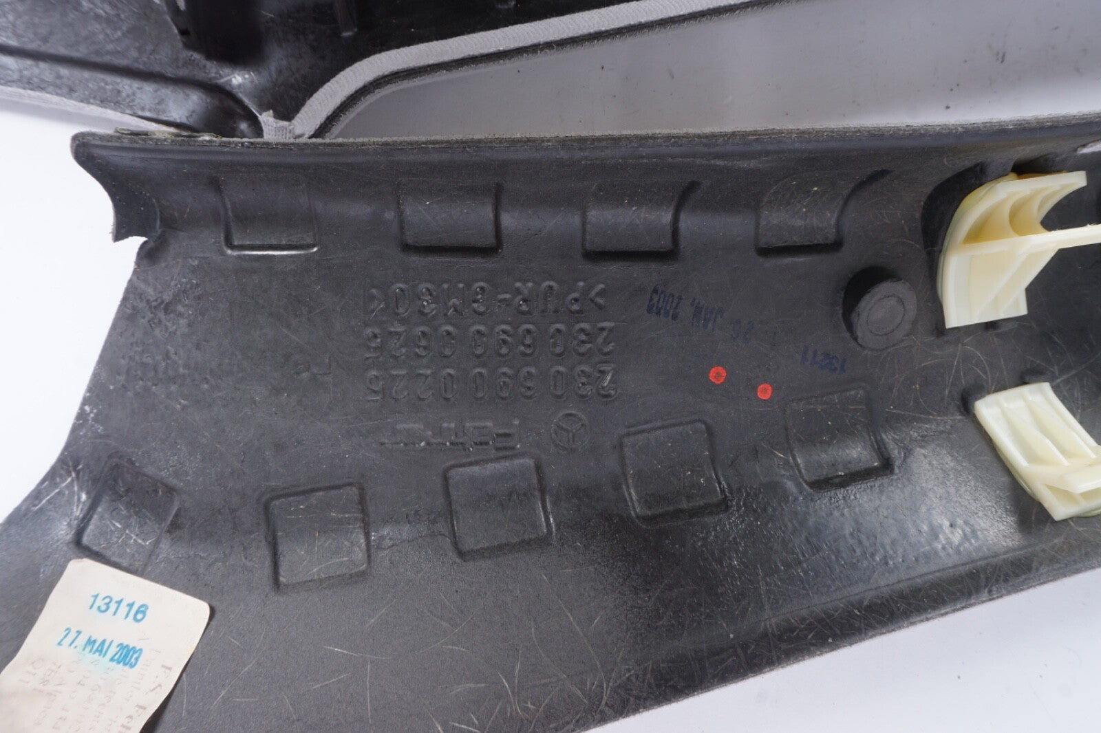 03-06 Mercedes R230 SL500 SL55 Left Right Side Interior Trim Panel A Pillar