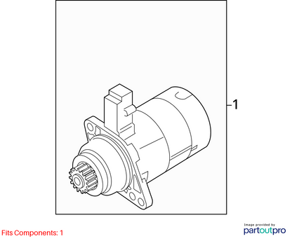 2014-2022 Volkswagen Passat Starter Motor 02M911024R OEM