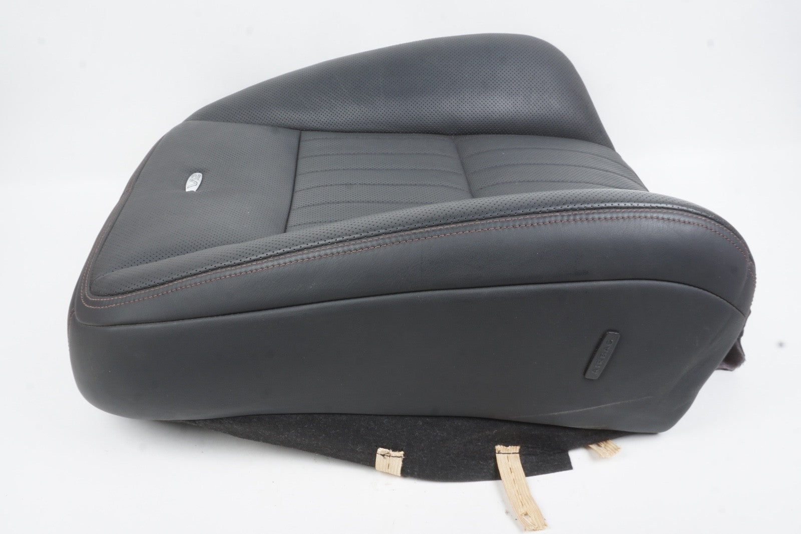 10-13 Mercedes W221 S600 Front Right Seat Cushion Top Upper Exclusive Black OEM