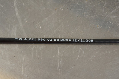 07-13 MERCEDES W221 S550 HOOD RELEASE HANDLE W/ CABLE 2218800259 OEM