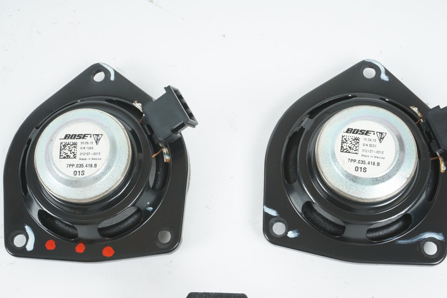 10 - 16 PORSCHE PANAMERA REAR D PILLAR AUDIO SPEAKER SET OF 3 OEM