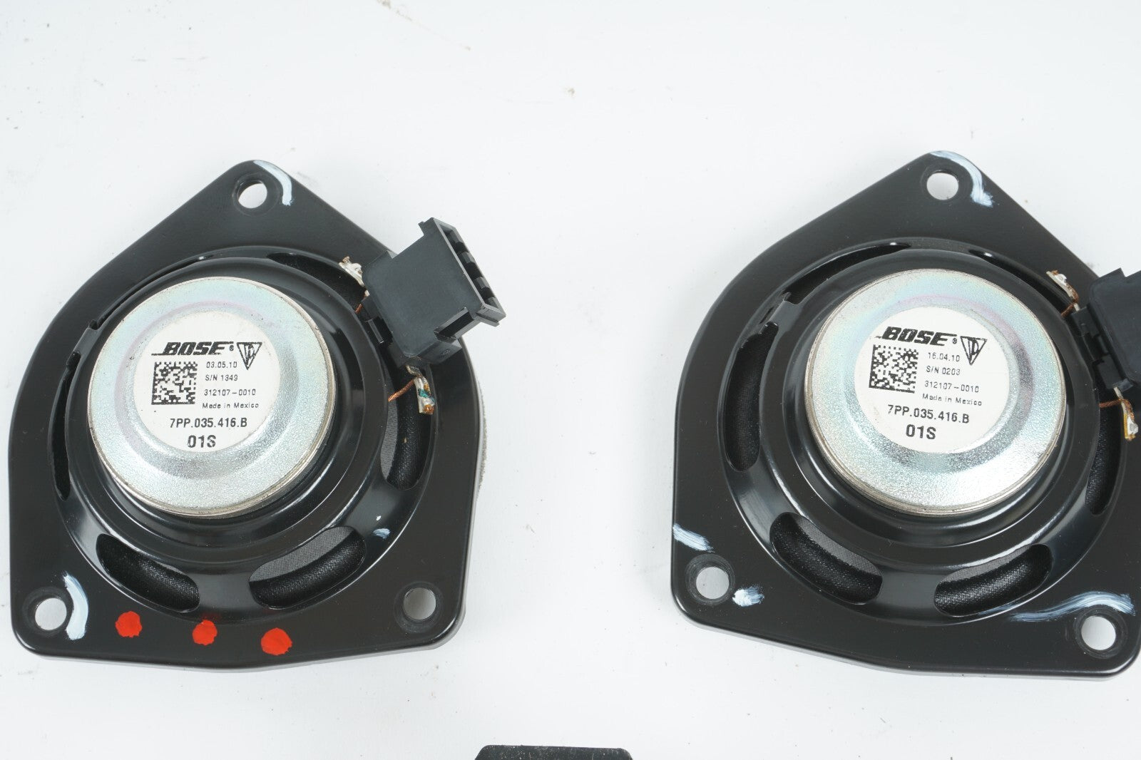10 - 16 PORSCHE PANAMERA REAR D PILLAR AUDIO SPEAKER SET OF 3 OEM