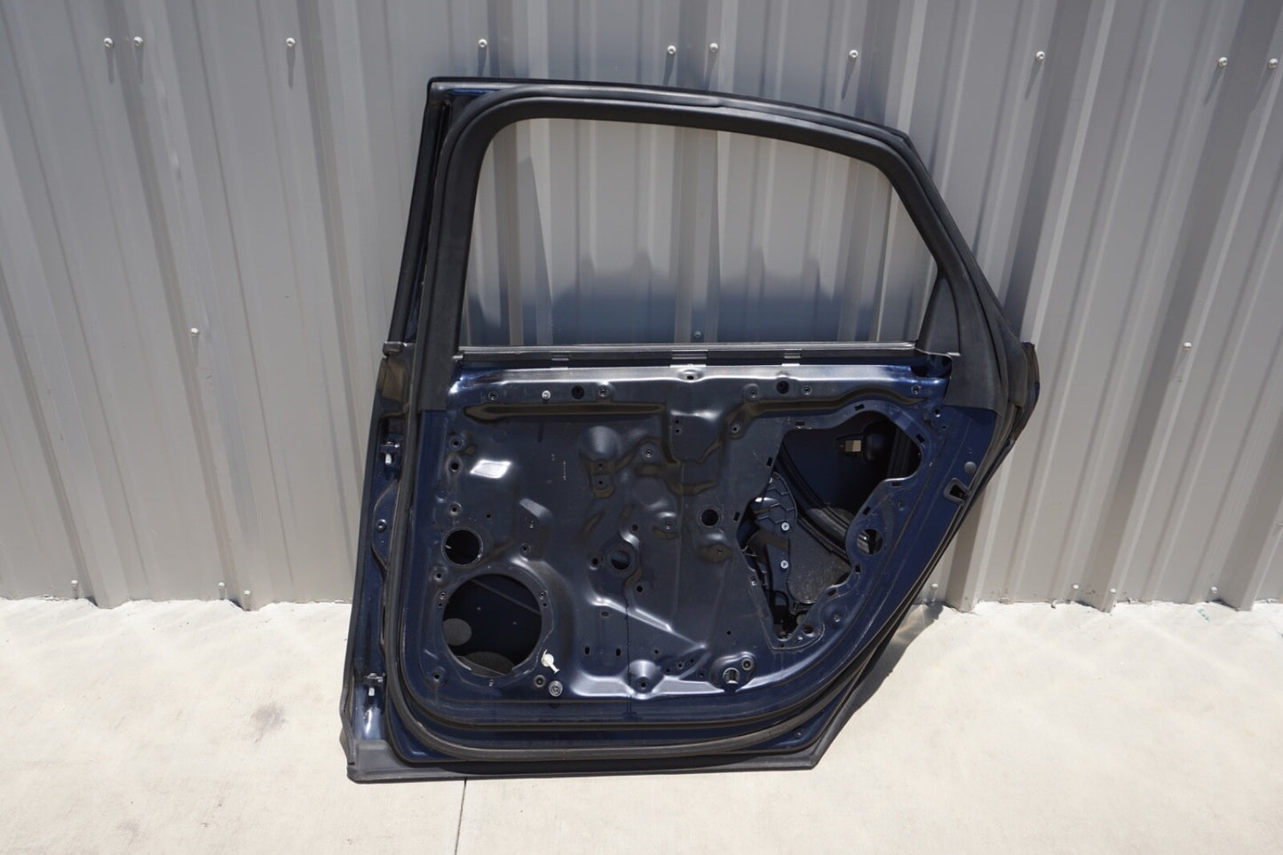11-18 Audi A8 Long Rear Right Passenger Side Door Shell Cover Panel Blue