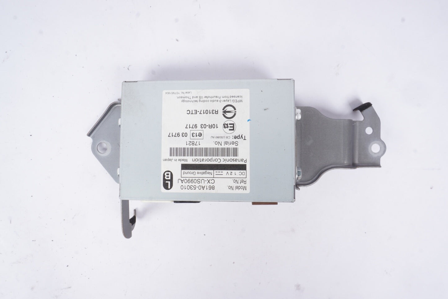 2010 - 2013 LEXUS IS350 IS250 AUDIO CODING MULTIMEDIA CONTROL MODULE 861A0-53010