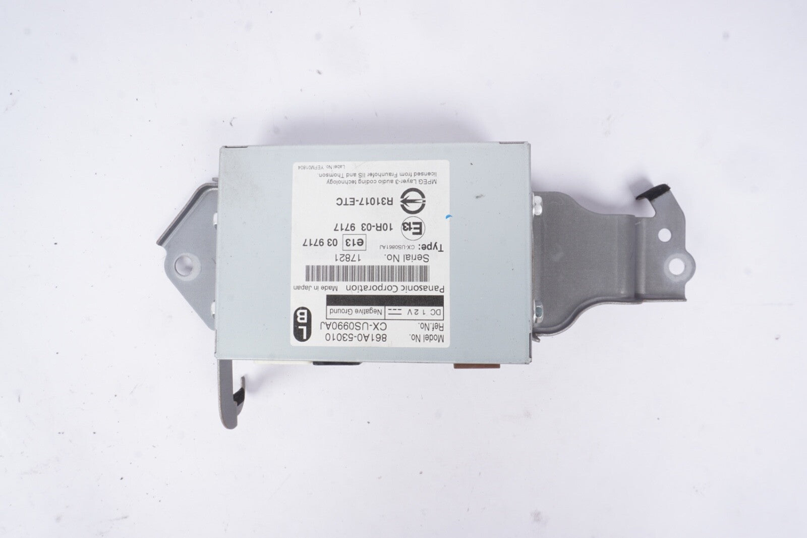 2010 - 2013 LEXUS IS350 IS250 AUDIO CODING MULTIMEDIA CONTROL MODULE 861A0-53010
