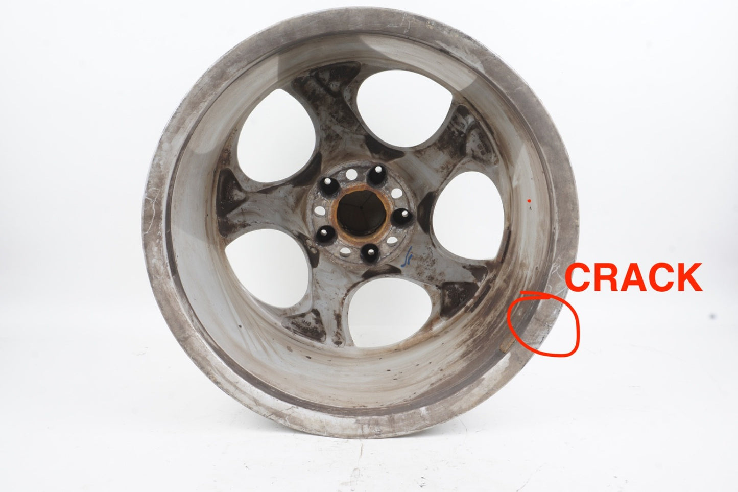 03-12 Mercedes R230 SL500 Complete Wheel Tire Rim Set 8.5 x 9.5 R18 HAS CRACK