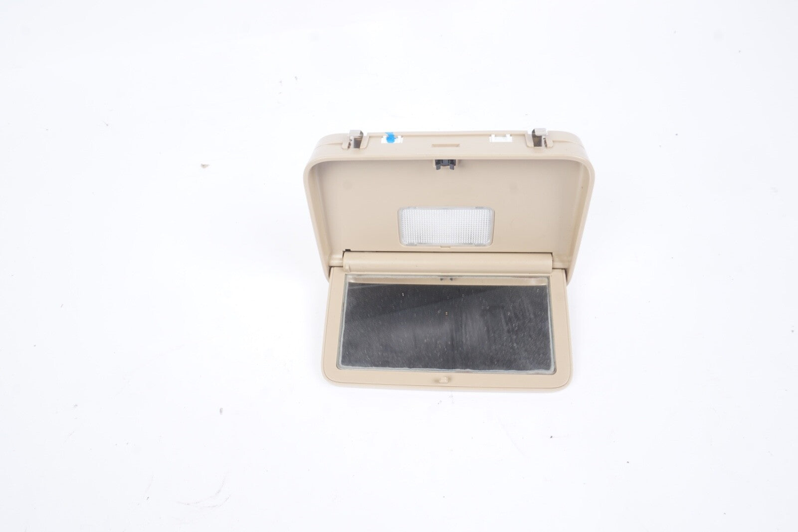 07-13 Mercedes W221 S400 S550 Rear Overhead Vanity Mirror Beige 2218101817 OEM