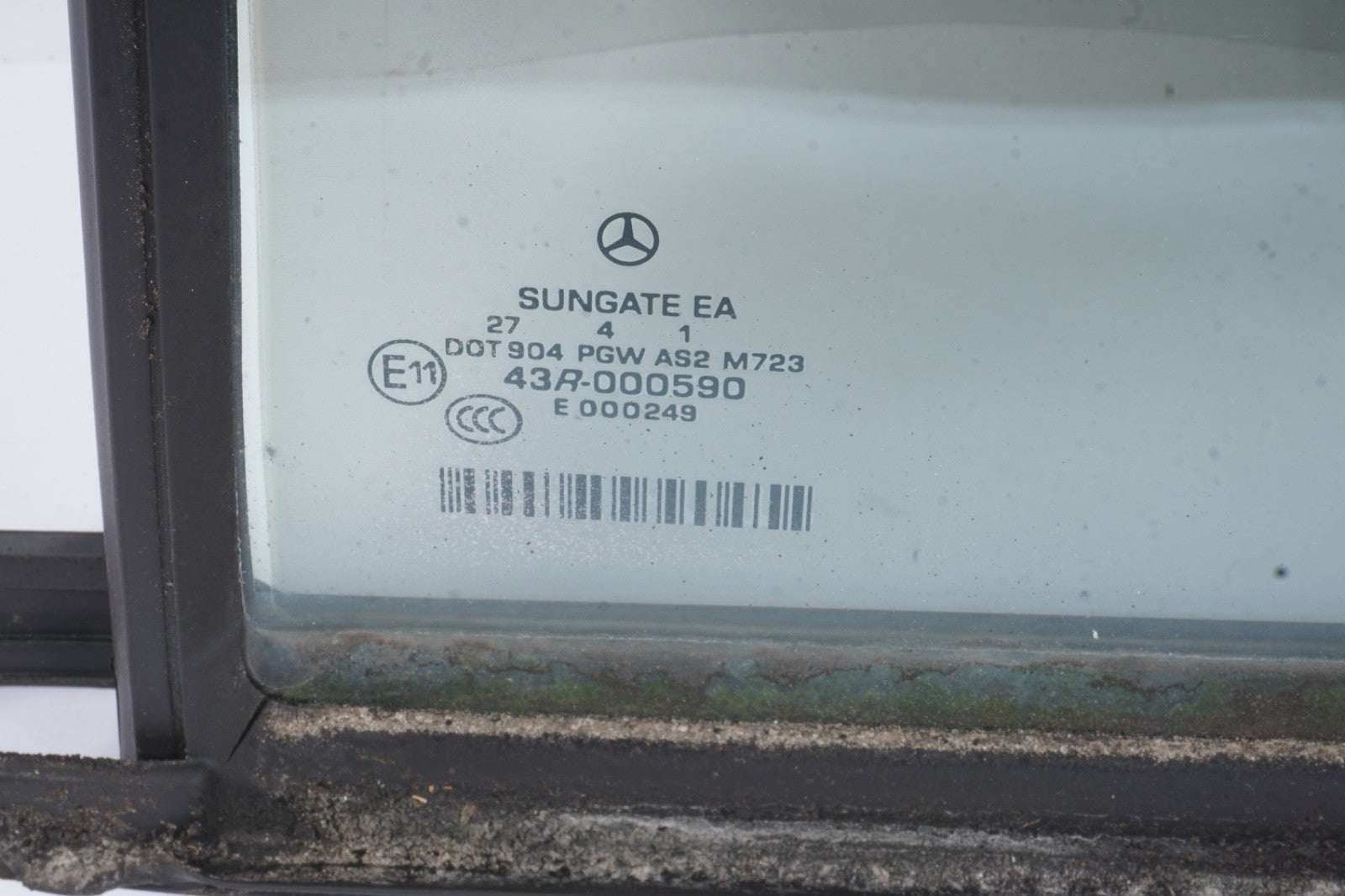 07-13 Mercedes W221 S450 S550 Rear Left Side Quarter Door Window Auto Glass OEM