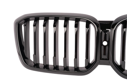 For 22-23 BMW G01 LCI X3 Shadowline Gloss BLACK FRONT GRILLE  51135A1AC56